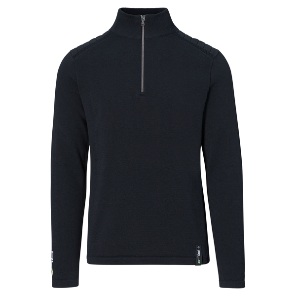 Gina Grey Lined Cotton-Blend Pullover RLX Golf 1