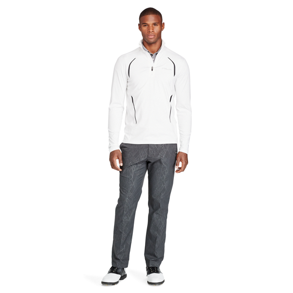 PURE WHITE/POLO BLACK Stretch Jersey Pullover RLX Golf 2