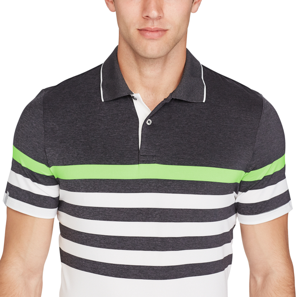 Onyx Heather/Lime Multi Custom Fit Performance Polo RLX Golf 5