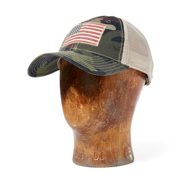 Heritage Camo Camo-Print Twill Trucker Hat Polo Ralph Lauren 3