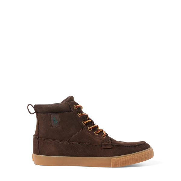 Dark Brown Tavis Suede High-Top Sneaker Polo Ralph Lauren 3