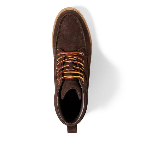 Dark Brown Tavis Suede High-Top Sneaker Polo Ralph Lauren 4