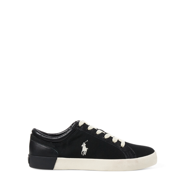 Black Aldric Canvas Sneaker Polo Ralph Lauren 3