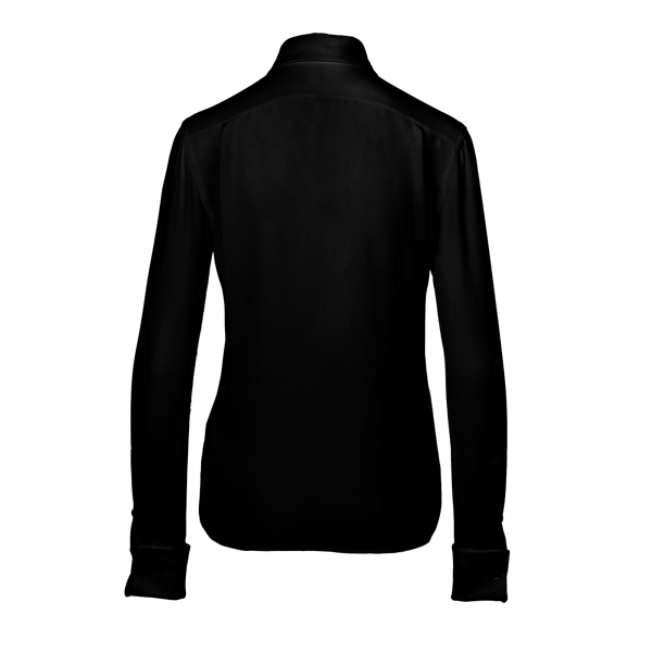 Black Francoise Silk Shirt Ralph Lauren Collection 3
