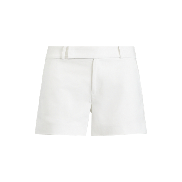 White Stretch Cotton Short Lauren 1