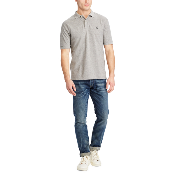 Dark Vintage Heather Classic Fit Mesh Polo Shirt Polo Ralph Lauren 2
