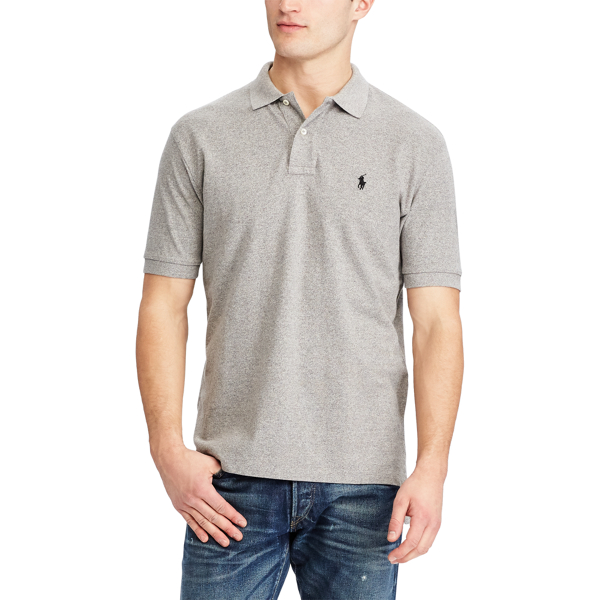 Dark Vintage Heather Classic Fit Mesh Polo Shirt Polo Ralph Lauren 3
