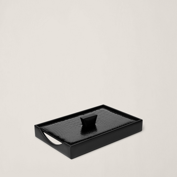 plateau papier Southwark alligator Ralph Lauren Home en Noir 2