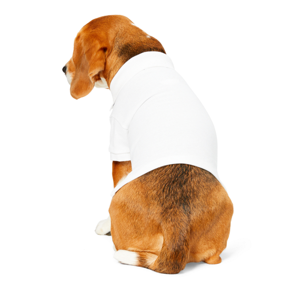 White Cotton Mesh Dog Polo Ralph Lauren Pet 2