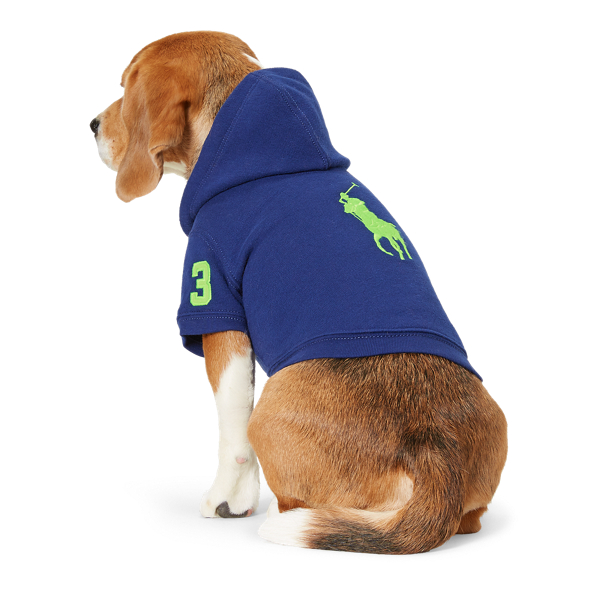 Driver Navy Cotton-Blend Dog Hoodie Ralph Lauren Pet 2