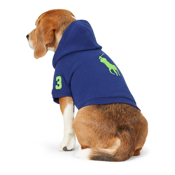 Driver Navy Cotton-Blend Dog Hoodie Ralph Lauren Pet 4
