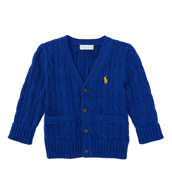 Heritage Royal Cable-Knit Cotton Cardigan Baby Boy 1