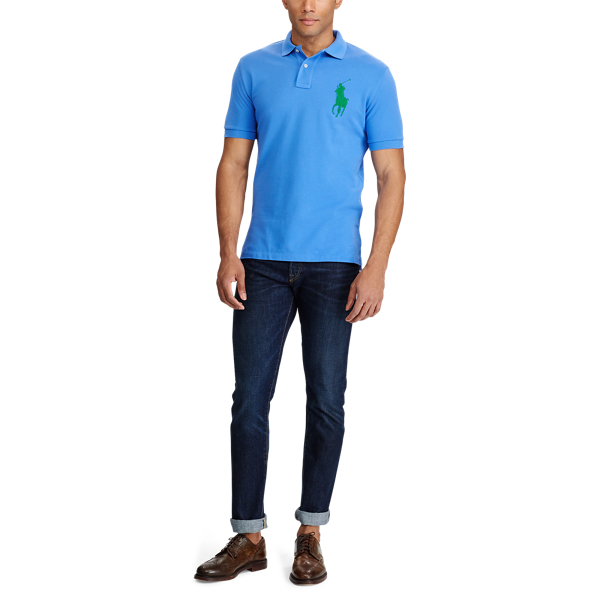 Scottsdale Blue Classic Fit Mesh Polo Shirt Polo Ralph Lauren 2