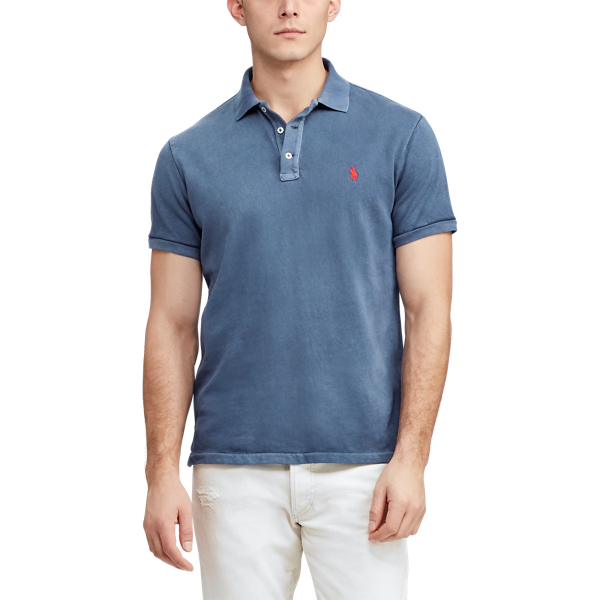 Cruise Navy Custom Slim Fit Spa Terry Polo Shirt Polo Ralph Lauren 5