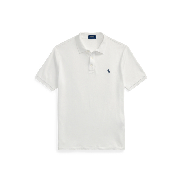 White Custom Slim Fit Spa Terry Polo Shirt Polo Ralph Lauren 2