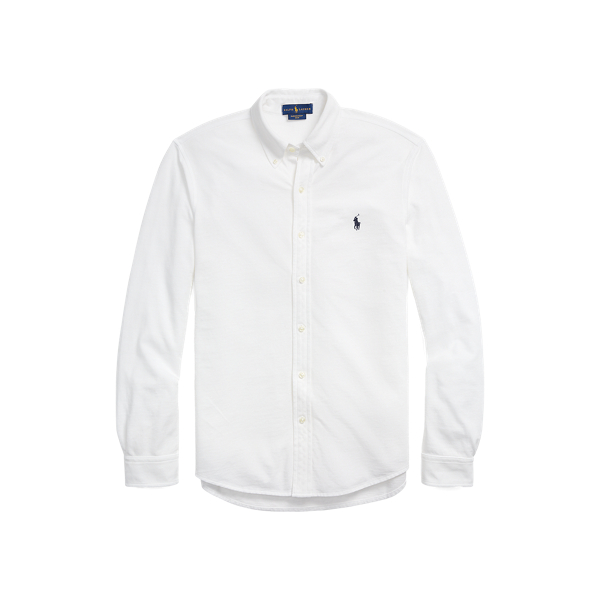 White Cotton Mesh Shirt Big & Tall 1