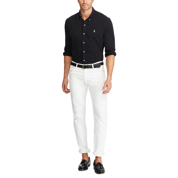Black Cotton Mesh Shirt Big & Tall 2