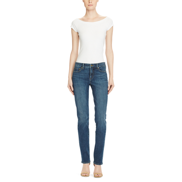 Premier Straight Jean Lauren em Harbor Wash 2