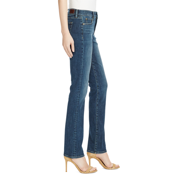 Premier Straight Jean Lauren em Harbor Wash 5