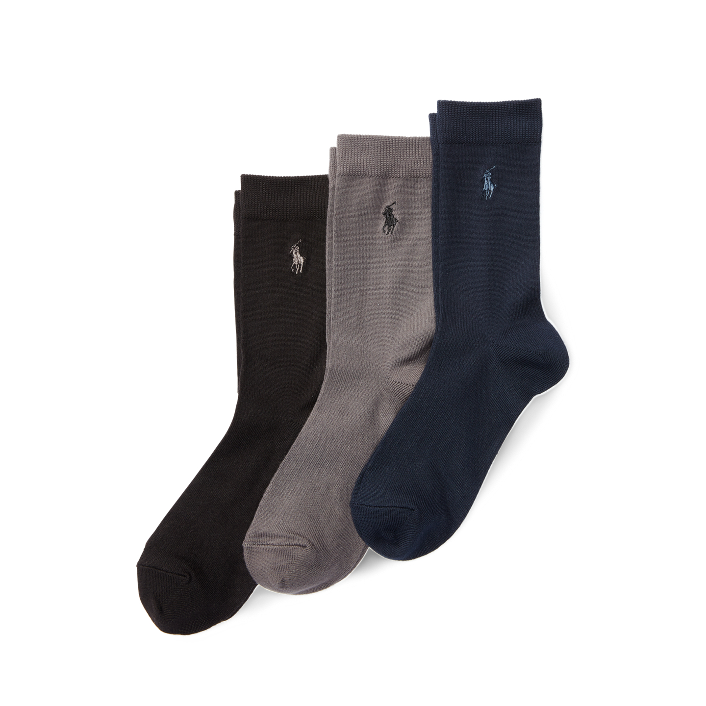 Носки Supersoft Flat для детей, средней высоты, 3 шт. — Ralph Lauren, цвет: Тёмно-синий — фото 1