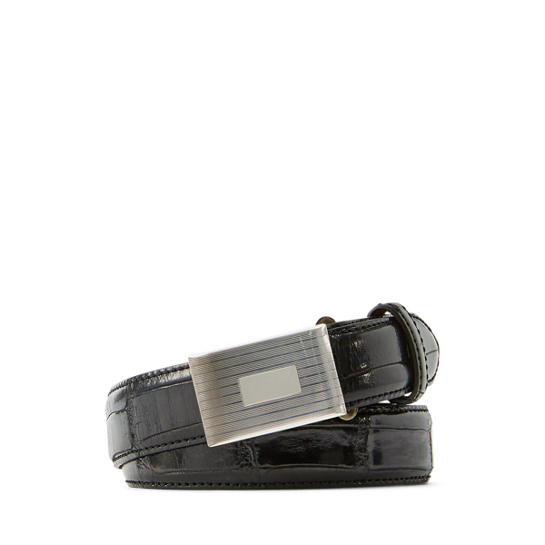 Caiman Engine-Buckle Belt Ralph Lauren Collection 1