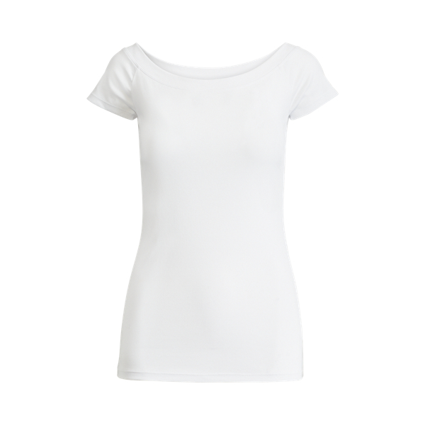 White Cotton Off-the-Shoulder Top Lauren 1