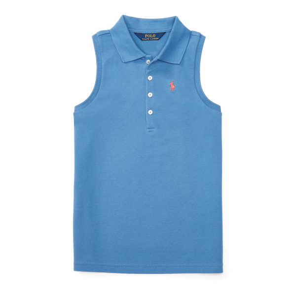 Stretch Sleeveless Polo Shirt GIRLS 7-14 YEARS in 1