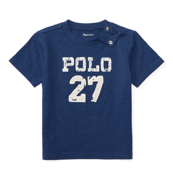Fresco Blue Cotton Jersey Graphic Tee Baby Boy 1