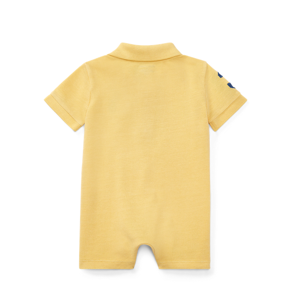 Banana Peel Cotton Mesh Polo Shortall Baby Boy 2