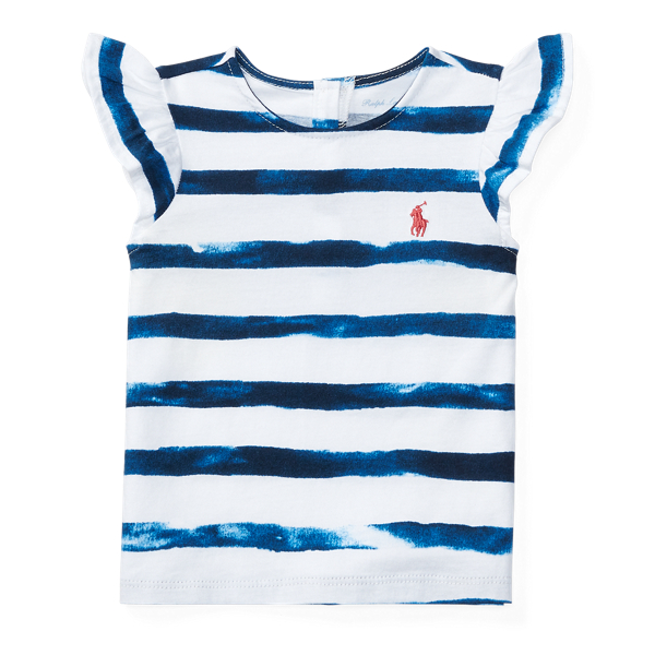 Cotton Flutter-Sleeve Tee Baby Girl in 1
