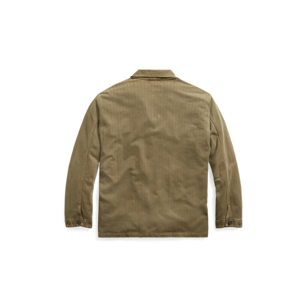 Thermal Green Knit Cotton Overshirt RRL 2