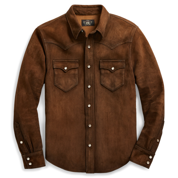 Ralph lauren leather shirt best sale