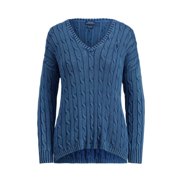 Cable-Knit Side-Slit Jumper Polo Ralph Lauren 1