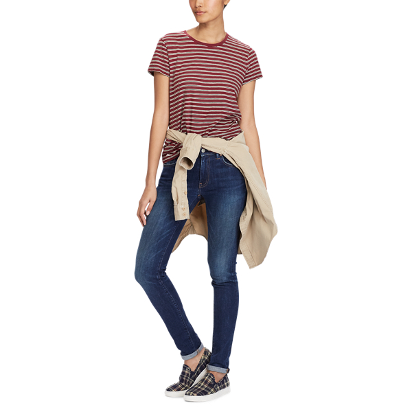 Red Striped Cotton Jersey T-Shirt Polo Ralph Lauren 2