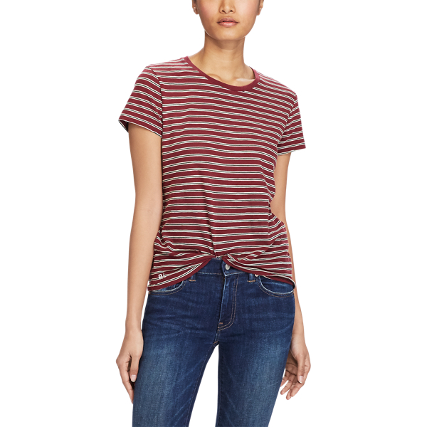 Red Striped Cotton Jersey T-Shirt Polo Ralph Lauren 3