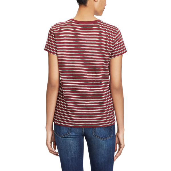 Red Striped Cotton Jersey T-Shirt Polo Ralph Lauren 4