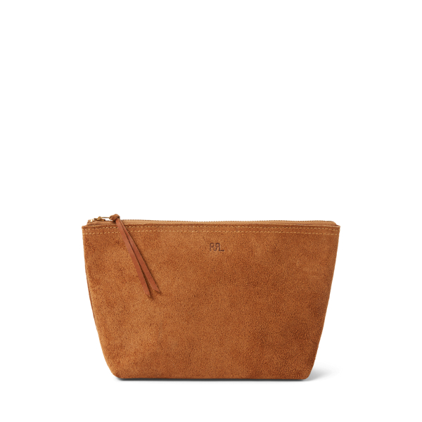 Light Java Roughout Suede Pouch RRL 1