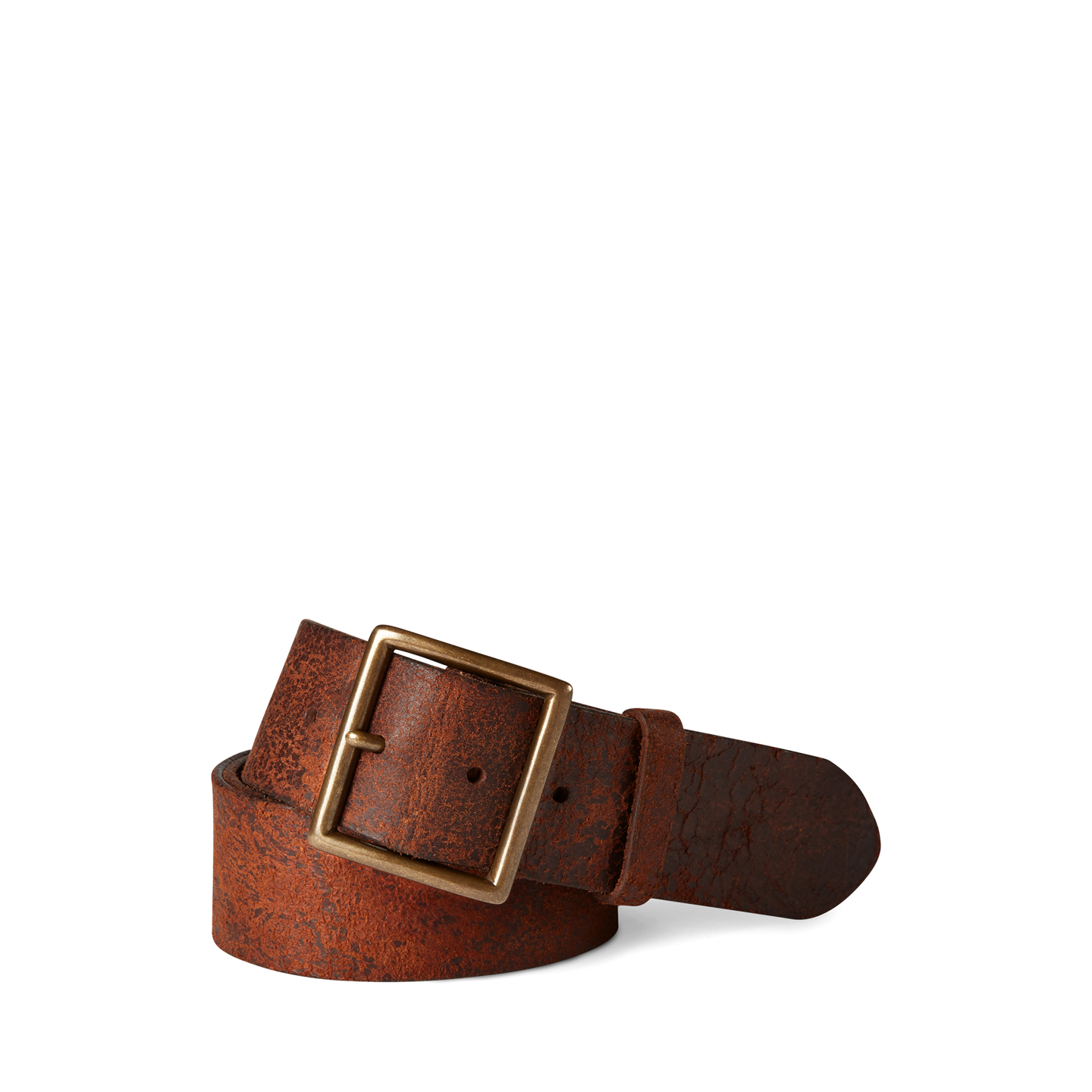 Мужской ремень Ralph Lauren Distressed Leather, цвет: Рыжевато-коричневый — фото 2