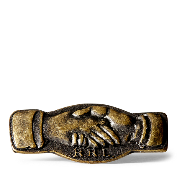 Handshake Brass Pin