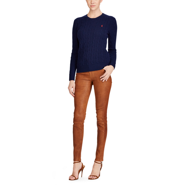 Navy Wool-Cashmere Crewneck Sweater Polo Ralph Lauren 3