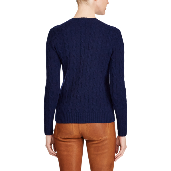 Navy Wool-Cashmere Crewneck Sweater Polo Ralph Lauren 5