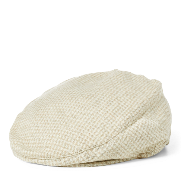 Cream/Camel Cotton Driving Cap Polo Ralph Lauren 1