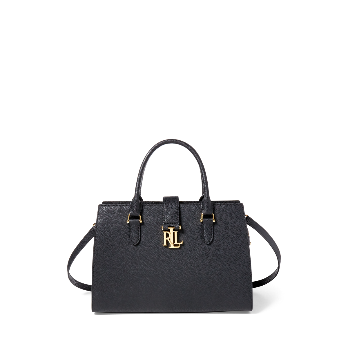 特価！Ralph Lauren Brigitte Medium Satchel Pewter llic Leather Brigitte II Satchel