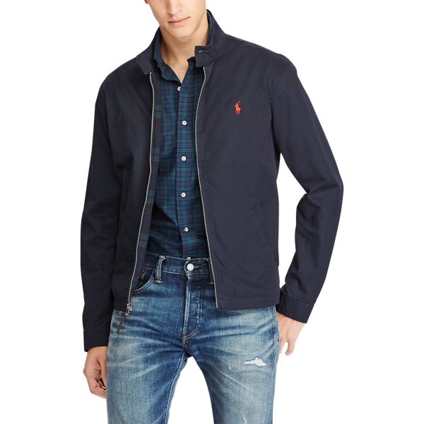 College Navy Cotton Twill Jacket Polo Ralph Lauren 3