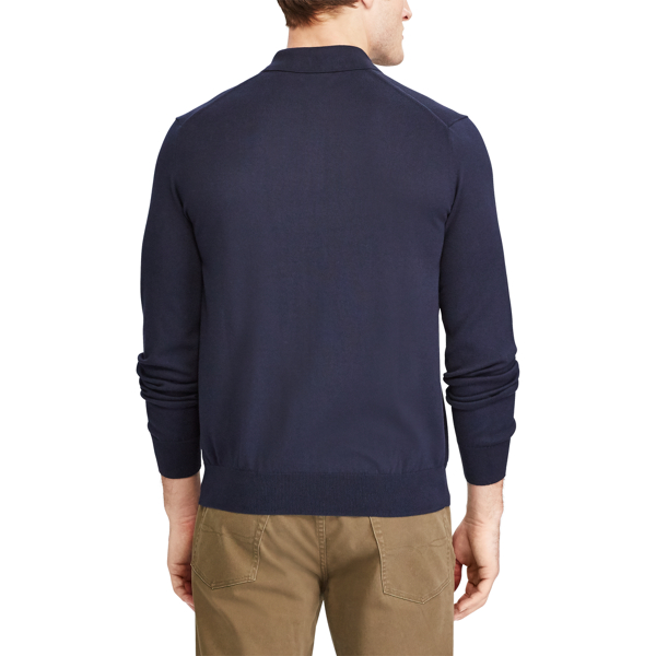 Hunter Navy Polo-Collar Cotton Sweater Polo Ralph Lauren 5