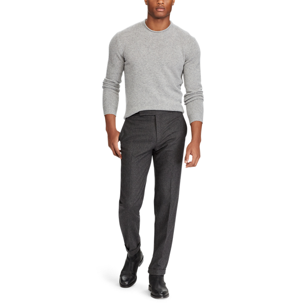 Uniform Grey Heather Washable Cashmere Sweater Polo Ralph Lauren 2