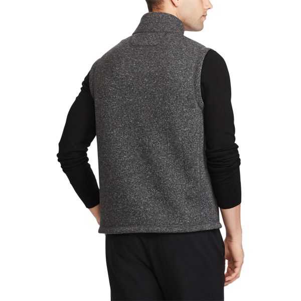Windsor Heather Fleece Mockneck Vest Polo Ralph Lauren 4