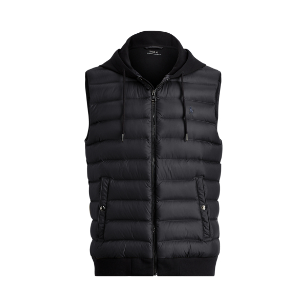Down-Panel Double-Knit Vest