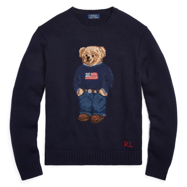 Ralph lauren sweatshirt with bear on sale