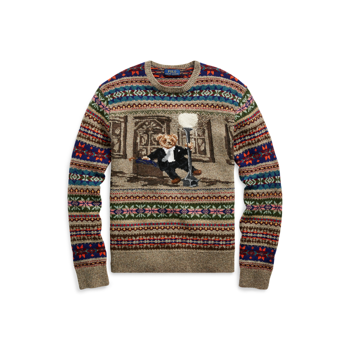 Ralph lauren hiking bear sweater sales